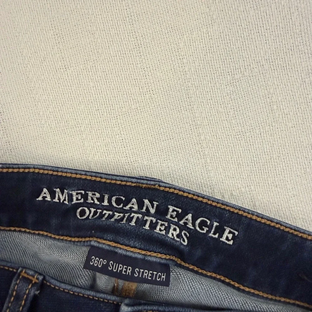 American Eagle 360 Super Stretch Skinny Jeans Dark Wash Size 0 Regular Indigo